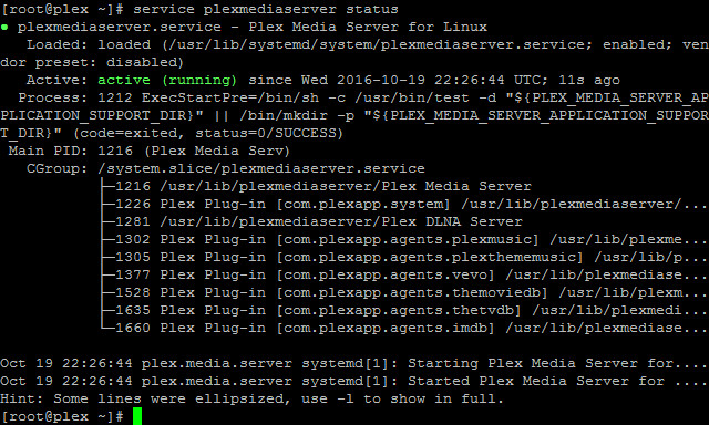 how to configure plex media server on centos